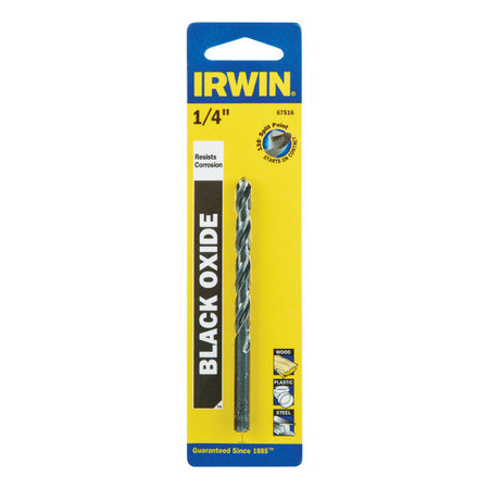 IRWIN DRILL BIT 1/4"" BLK OXIDE 67516